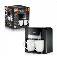 Aparat de Cafea RAF 1000W cu 2 Cani ceramice si Lingura de masurare Incluse, 420ml