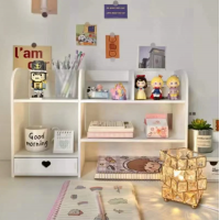 Organizator de birou/cosmetice/jucarii - Raft cu sertar pentru stocare si decoratiuni