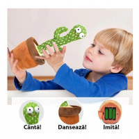 Cadoul ideal pentru cei mici: Set 2 jucarii interactive - Elefantul Peek-a-boo si Cactusul Dansator