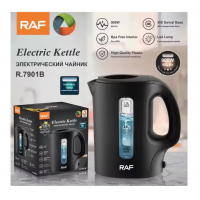 Fierbator electric, RAF, 900W, capacitate 1L, negru/alb