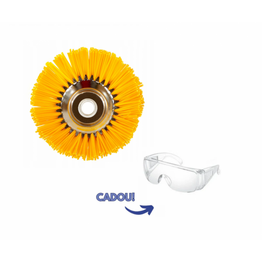 Disc tip perie/matura pentru motocoasa 200mm, pentru curatare suprafete + CADOU Ochelari protectie