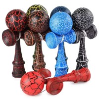 Joc Kendama din lemn, Model Crackle Colorat