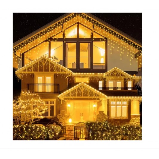 Instalatie 25 metri x 1 metru, franjuri 640 led - doar MULTICOLOR Instalatie 25 metri x 1 metru, franjuri 640 led - doar MULTICOLOR