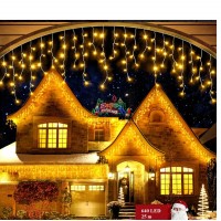 Instalatie 25 metri franjuri 640 led , diverse culori
