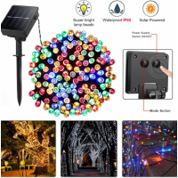 Sir solar 22 metri 200 LED, disponibil in 3 nuante: multicolor, alb rece si alb cald Sir solar 22 metri 200 LED, disponibil in 3 nuante: multicolor, alb rece si alb cald