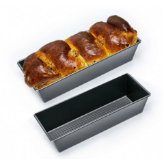 Tava pentru chec sau cozonac, dimensiune 30 cm x 11.5 cm x 7.5 cm Tava pentru chec sau cozonac, dimensiune 30 cm x 11.5 cm x 7.5 cm