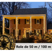 Instalatie Liniara 100 m, 500 LED, conectare 220V, 3 nuante disponibile Instalatie Liniara 100 m, 500 LED, conectare 220V, 3 nuante disponibile