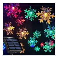 1 + 1 GRATIS Instalatie solara 50 fulgi de zapada, 7 metri, diverse culori