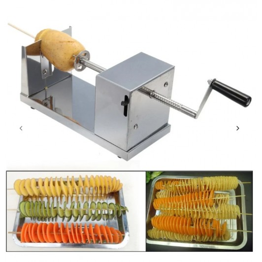 Feliator in spirala din inox pentru cartofi, morcovi, legume