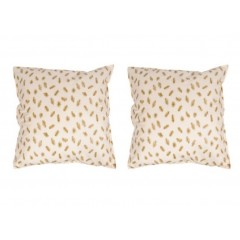 Set 2 x Perna cu umplutura de puf gasca si fata din bumbac 70x70 cm