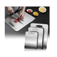 Set 3 tocatoare din otel inoxidabil 15 x 24 cm, 20 x 30 cm, 24 x 34 cm Set 3 tocatoare din otel inoxidabil 15 x 24 cm, 20 x 30 cm, 24 x 34 cm