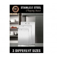 Set 3 tocatoare din otel inoxidabil 15 x 24 cm, 20 x 30 cm, 24 x 34 cm Set 3 tocatoare din otel inoxidabil 15 x 24 cm, 20 x 30 cm, 24 x 34 cm