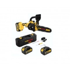 Drujba electrica LEIHMANN lama 30CM cu 2 acumulatori 24V 5AH galben cu negru