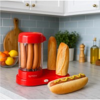 Aparat pentru preparat Hot Dog, 450W, Rosu Aparat pentru preparat Hot Dog, 450W, Rosu