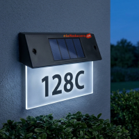 Numar de casa solar + Cutie postala, metalica Numar de casa solar + Cutie postala, metalica