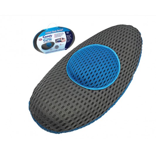 Perna ortopedica pentru spate, suport lombar, spuma cu memorie, ergonomica, 25x45cm