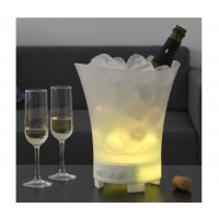 Frapiera cu lumina LED si difuzor Bluetooth, 7 culori, reincarcabila USB, capacitate 5L