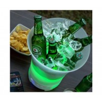 Frapiera cu lumina LED si difuzor Bluetooth, 7 culori, reincarcabila USB, capacitate 7L