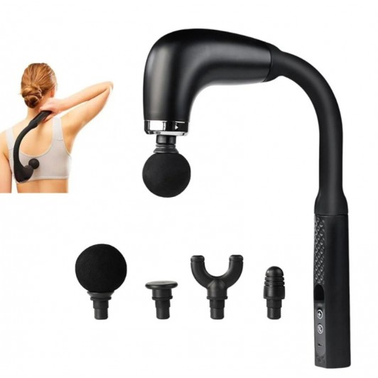 Aparat de masaj cu brat flexibil in forma de U, 4 Capete, Reincarcabil Aparat de masaj cu brat flexibil in forma de U, 4 Capete, Reincarcabil