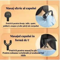 Aparat de masaj cu brat flexibil in forma de U, 4 Capete, Reincarcabil Aparat de masaj cu brat flexibil in forma de U, 4 Capete, Reincarcabil