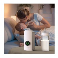 Incalzitor portabil pentru biberoane cu baterie 6000mAh reglaj temperatura 37-55°C incarcare USB