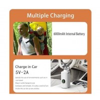 Incalzitor portabil pentru biberoane cu baterie 6000mAh reglaj temperatura 37-55°C incarcare USB