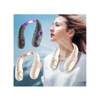 Ventilator portabil de gat, 1200mAh, design ergonomic, fara palete, set cu cablu de date Ventilator portabil de gat, 1200mAh, design ergonomic, fara palete, set cu cablu de date