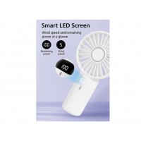Mini ventilator, afisaj LED, pliabil, suport telefon, baterie 800 mAh Mini ventilator, afisaj LED, pliabil, suport telefon, baterie 800 mAh