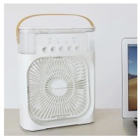 Ventilator portabil 3 în 1 cu pulverizare: racorire, umidificare și iluminare în 7 culori Ventilator portabil 3 în 1 cu pulverizare: racorire, umidificare și iluminare în 7 culori