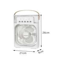 Ventilator portabil 3 în 1 cu pulverizare: racorire, umidificare și iluminare în 7 culori Ventilator portabil 3 în 1 cu pulverizare: racorire, umidificare și iluminare în 7 culori