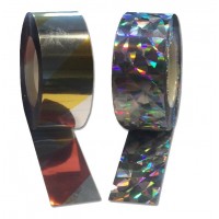 Set 2 role 35m banda holografica impotriva pasarilor - porumbei, grauri, vrabii etc, 5cm x 35m