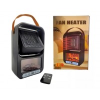 Mini Aerotermă 800W cu Telecomandă, Efect de Șemineu, Afisaj LED, Temporizator și Termostat