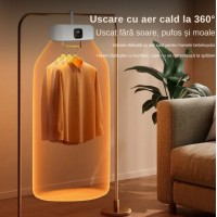 Uscator pentru haine, cu aer cald, pliabil, capacitate 10 kg, uscare rapida, sterilizare UV