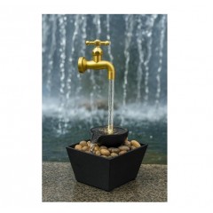 Fantana Decorativa de Interior cu Apa, Model Robinet Suspendat, cu LED si pietre Fantana Decorativa de Interior cu Apa, Model Robinet Suspendat, cu LED si pietre