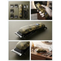 Mașină de tuns profesională Yoko YK-810, Camuflaj Militar, Motor Puternic, LED, Autonomie Extinsă