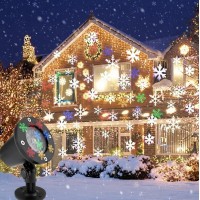 Proiector metalic lumini laser cu fulgi de zapada colorati Proiector metalic lumini laser cu fulgi de zapada colorati