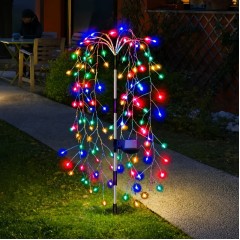 Set 2 Lampi Solare Decorative tip Salcie 120 LED-uri Alb Calda / Alb Rece / Multicolor