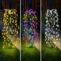 Set 2 Lampi Solare Decorative tip Salcie 120 LED-uri Alb Calda / Alb Rece / Multicolor