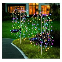 Set 2 Lampi Solare Decorative tip Salcie 120 LED-uri Alb Calda / Alb Rece / Multicolor