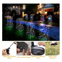 Set 2 Lampi Solare Decorative tip Salcie 120 LED-uri Alb Calda / Alb Rece / Multicolor