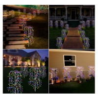 Set 2 Lampi Solare Decorative tip Salcie 120 LED-uri Alb Calda / Alb Rece / Multicolor