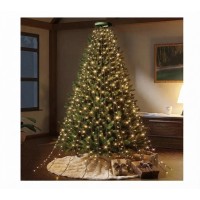 Instalație pentru brad – Tip perdea/cascadă, 2m, 400 LED-uri, 16 coloane,telecomandă, diverse culori