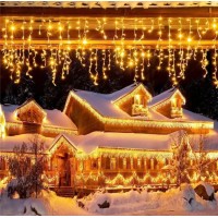 Instalatie 25 metri x 1 metru franjuri, fir alb, gros, 640 led - diverse culori Instalatie 25 metri x 1 metru franjuri, fir alb, gros, 640 led - diverse culori