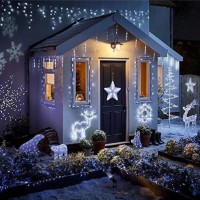 Instalatie fir alb, gros, 12 metri, franjuri, 300 led, diverse culori