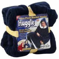 Patura-hanorac cu gluga, confortabila, calduroasa si pufoasa Huggle Hoodie