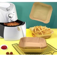 Set 200 forme hartie de copt dreptunghiulara pentru Air Fryer, 22x14x4.5cm, anti-aderente