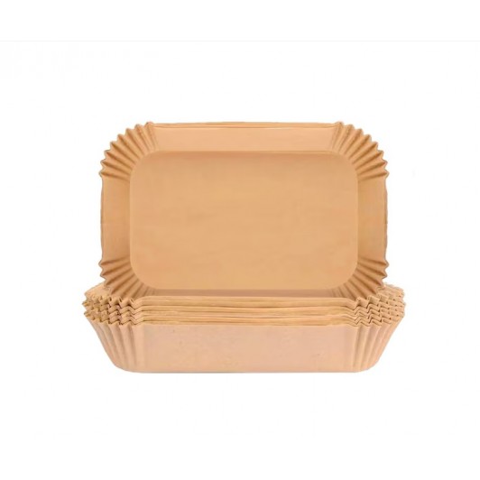 Set 200 forme hartie de copt dreptunghiulara pentru Air Fryer, 22x14x4.5cm, anti-aderente