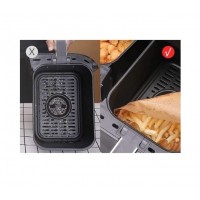 Set 200 forme hartie de copt dreptunghiulara pentru Air Fryer, 22x14x4.5cm, anti-aderente