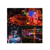 Sir solar 12 metri, 100 LED, diverse culori Sir solar 12 metri, 100 LED, diverse culori
