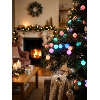 Instalație Luminosă LED cu Globulete Mate – 100 LED-uri, 10 Metri, Multicolor, conectare 220V